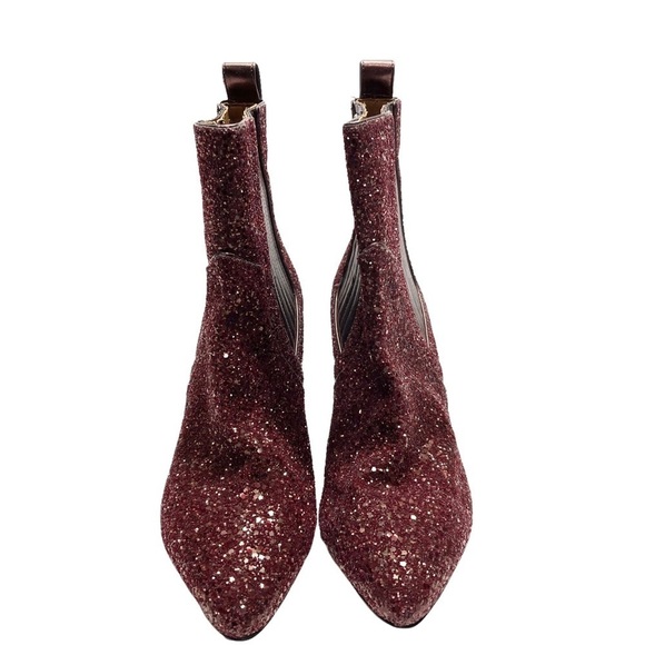 Veronica Beard Bennett Crushed Glitter Booties - Picture 2 of 9